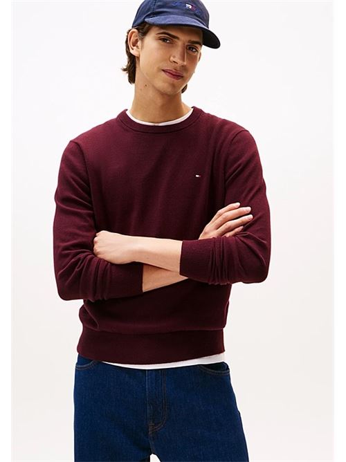 pima org ctn cashmere crew neck Tommy Hilfiger | MW0MW28046XIH.XIH